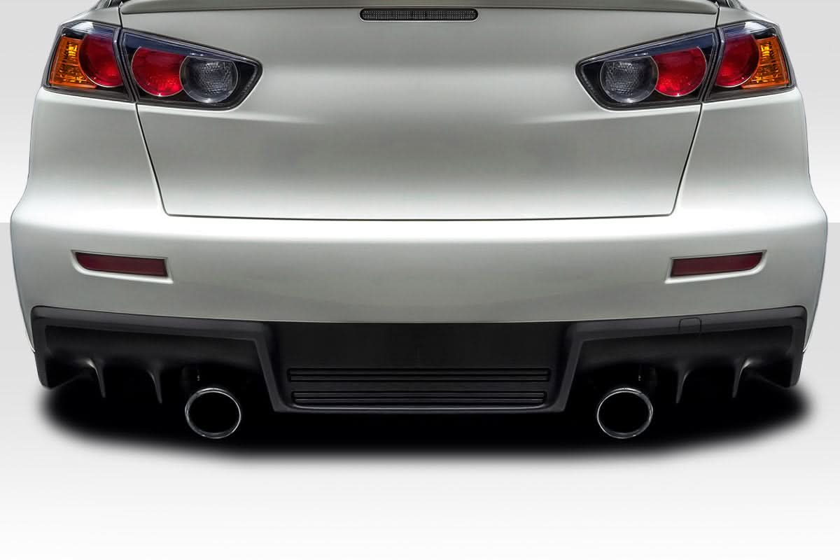 2008-2017 Mitsubishi Lancer Evo X V2 Style Rear Bumper Cover - FRP