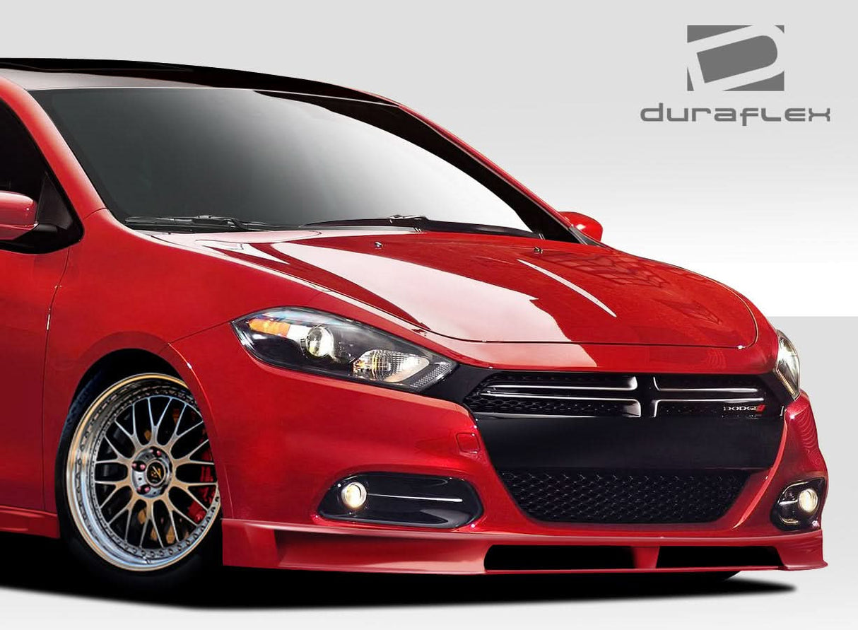 2013-2016 Dodge Dart Racer Style Front Lip Under Spoiler Air Dam - FRP