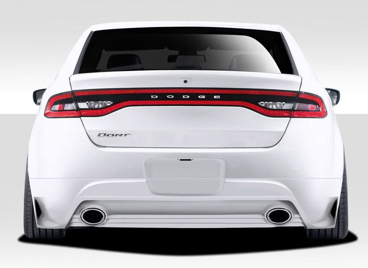 2013-2016 Dodge Dart Racer Style Rear Lip Under Spoiler - FRP