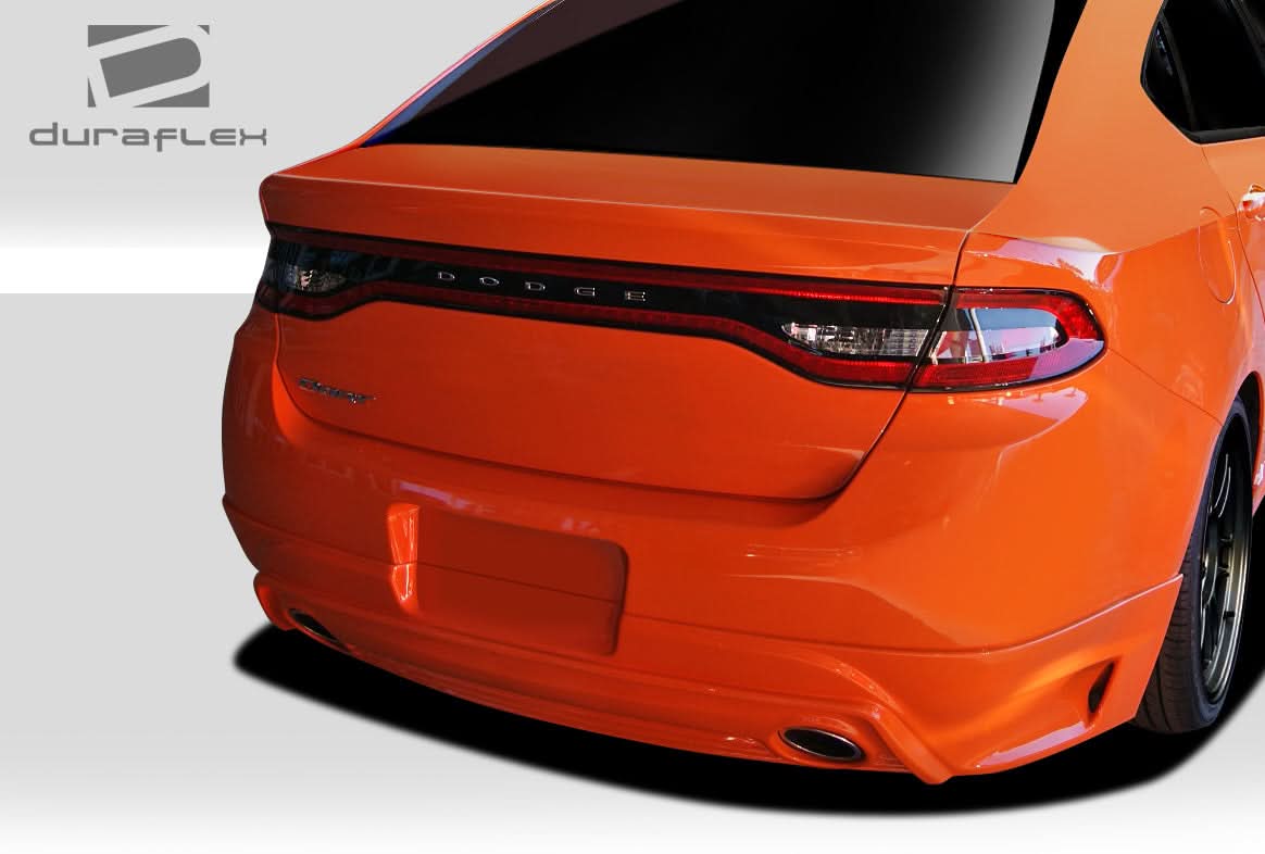 2013-2016 Dodge Dart Racer Style Rear Lip Under Spoiler - FRP