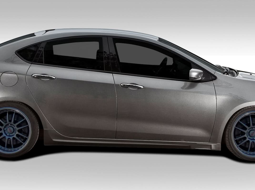 2013-2016 Dodge Dart Racer Style Side Skirt Rocker Panels - 2 Piece