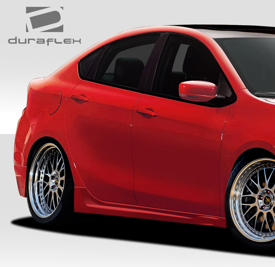 2013-2016 Dodge Dart Racer Style Side Skirt Rocker Panels - 2 Piece