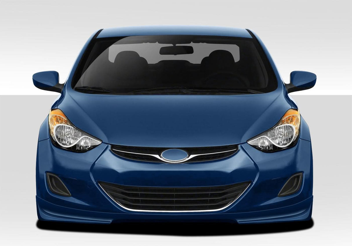 2011-2013 Hyundai Elantra Racer Style Front Lip Under Spoiler Air Dam - FRP