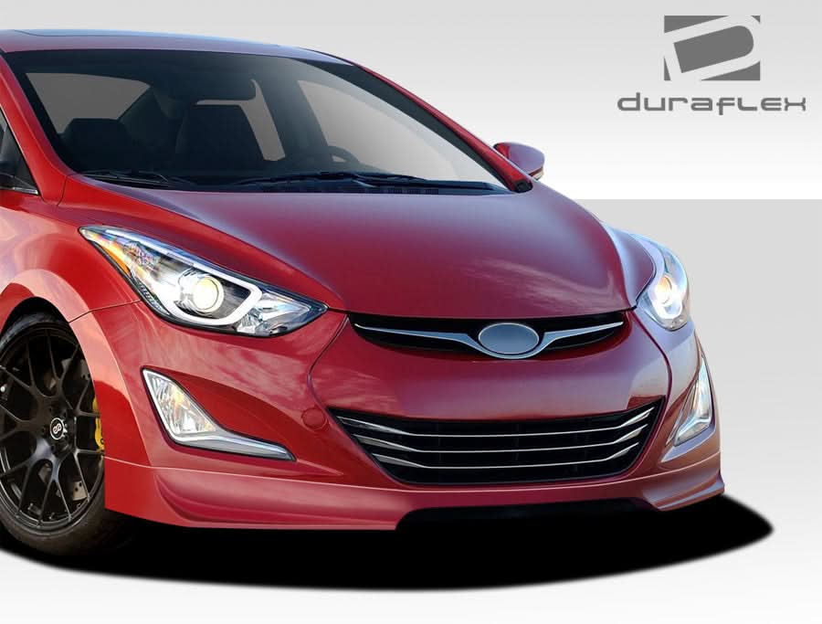 2011-2013 Hyundai Elantra Racer Style Front Lip Under Spoiler Air Dam - FRP