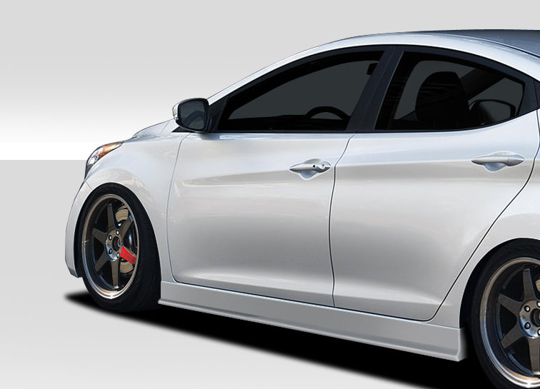 2011-2015 Hyundai Elantra Racer Style Side Skirt Rocker Panels - FRP