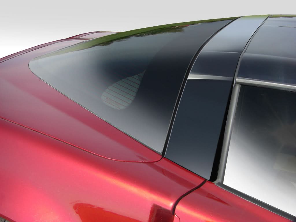 2005-2013 Chevrolet Corvette C6 Stingray Look Roof Window Rail Halo Kit - 3 Piece - FRP