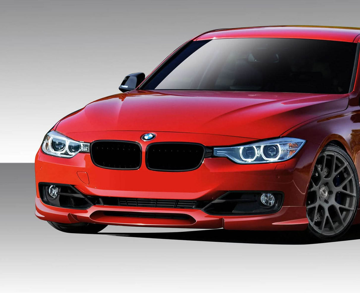 2012-2015 BMW 3 Series K-Sport Style Front Lip Under Spoiler - FRP