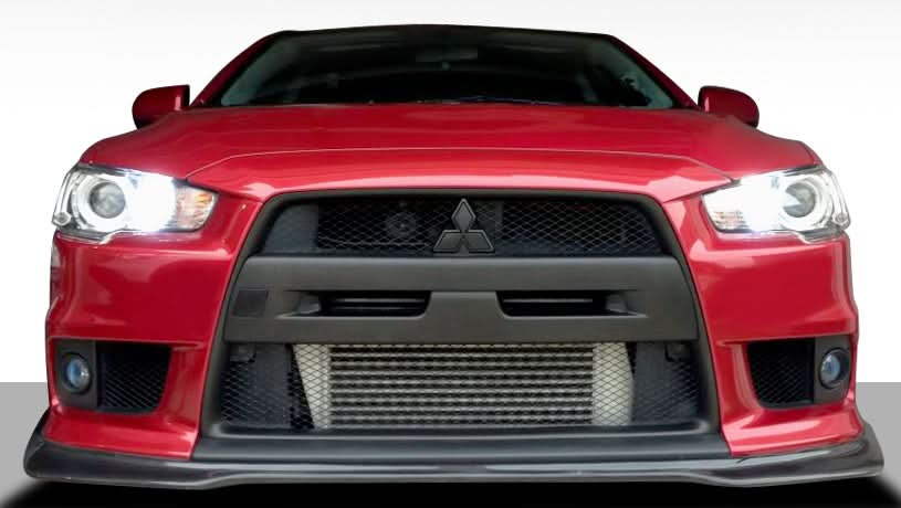 2008-2015 Mitsubishi Lancer Evolution 10 JDP Style Front Lip - FRP