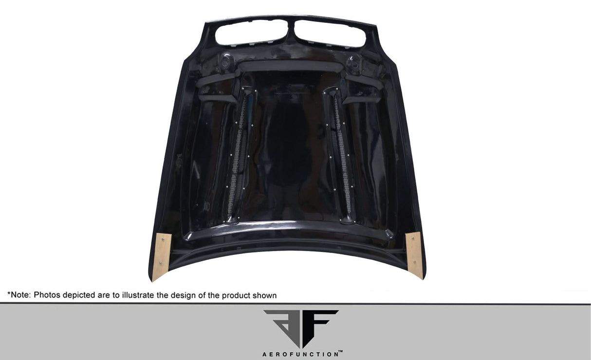 2007-2014 BMW X5 X6 AF-5 Style Hood - Carbon Fiber