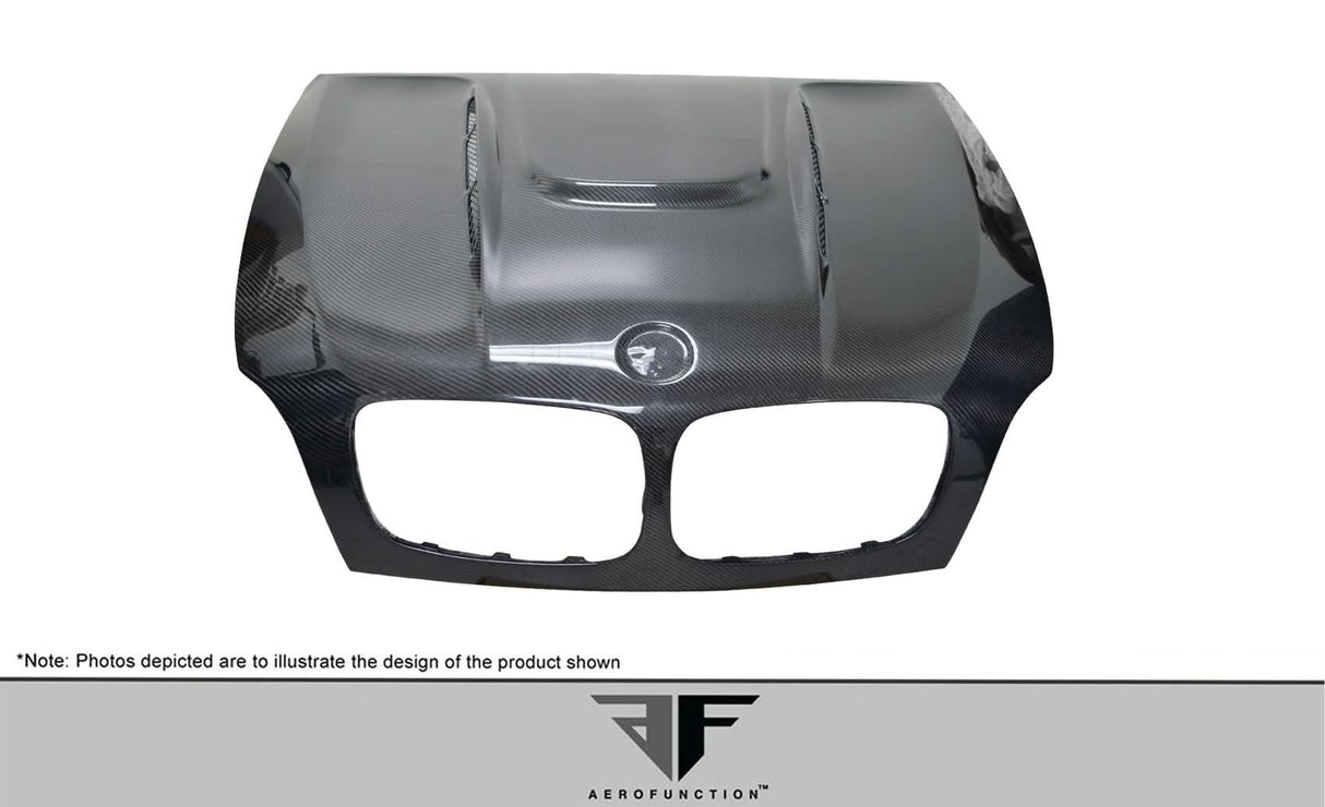 2007-2014 BMW X5 X6 AF-5 Style Hood - Carbon Fiber