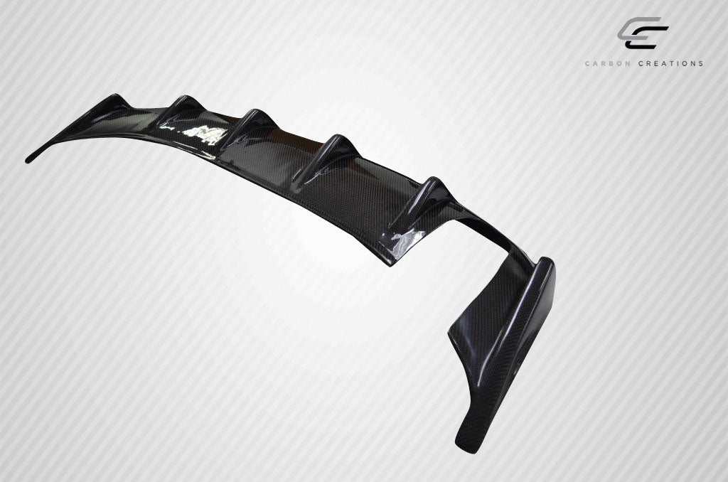 2008-2017 Mitsubishi Lancer M Power Style Rear Diffuser - Carbon Fiber