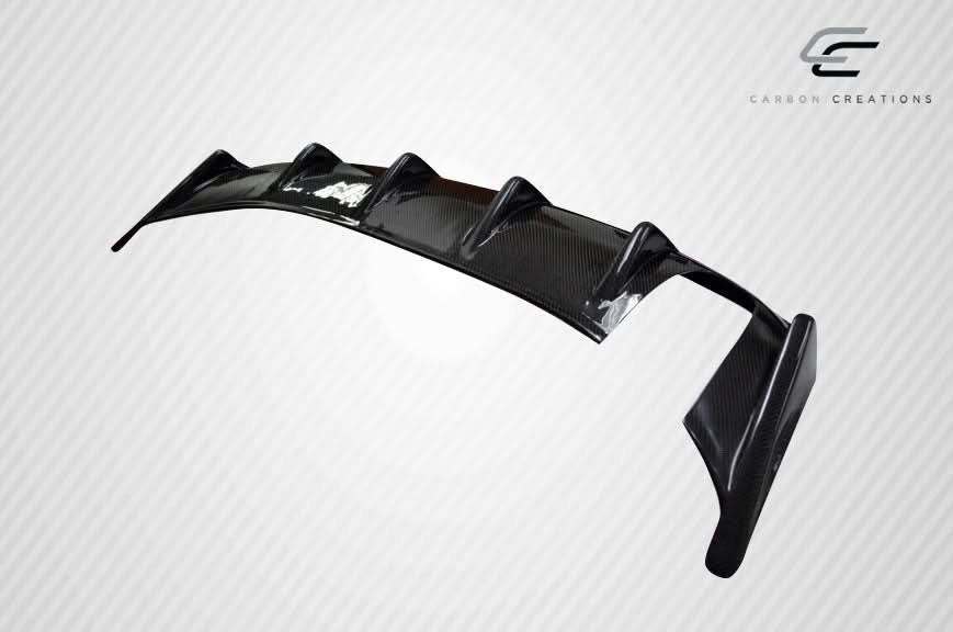 2008-2017 Mitsubishi Lancer M Power Style Rear Diffuser - Carbon Fiber