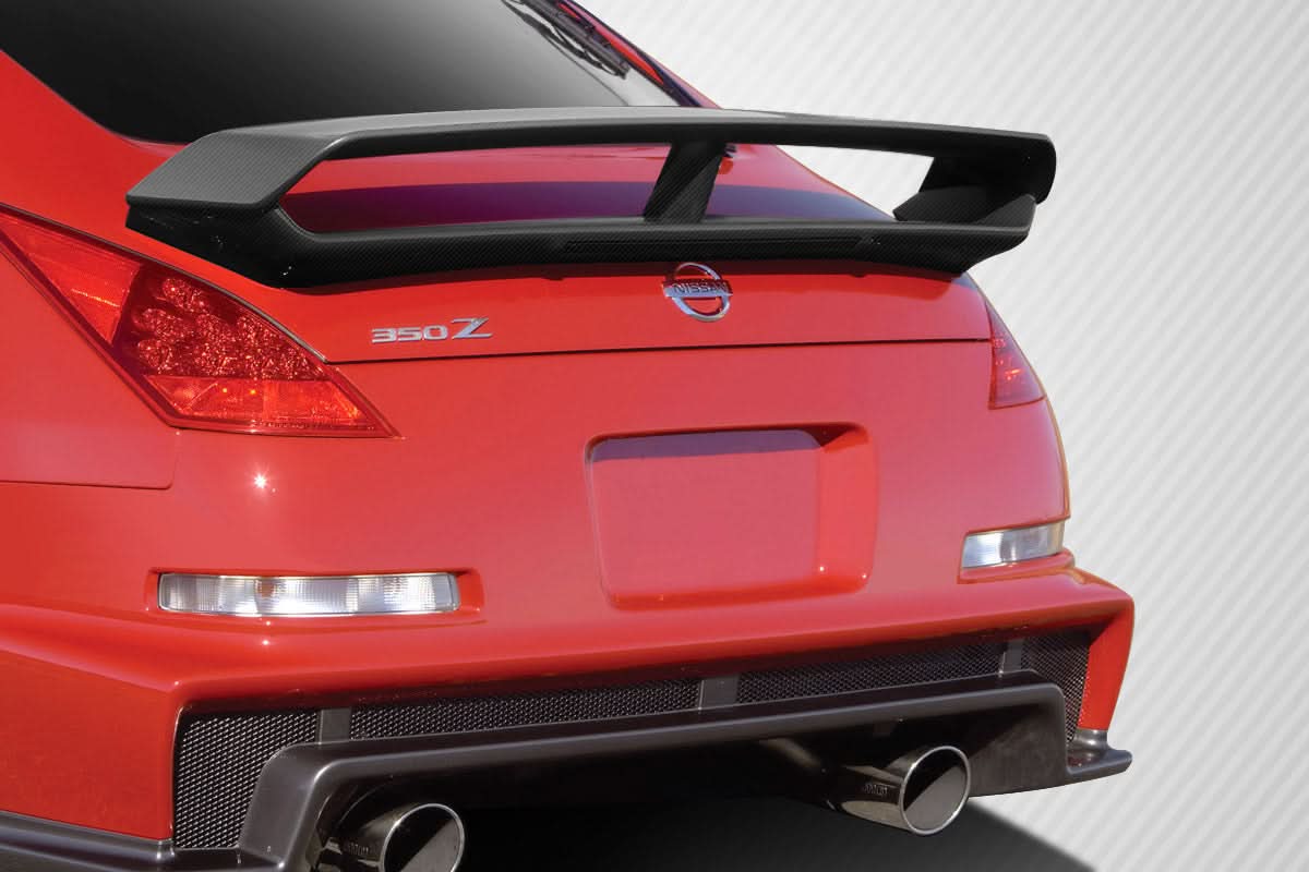 2003-2008 Nissan 350Z N-3 Style Trunk Wing Spoiler - Carbon Fiber