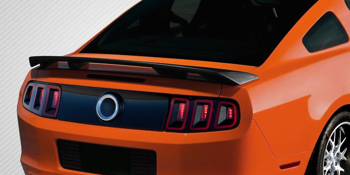 2010-2014 Ford Mustang Boss Look Wing Spoiler - Carbon Fiber