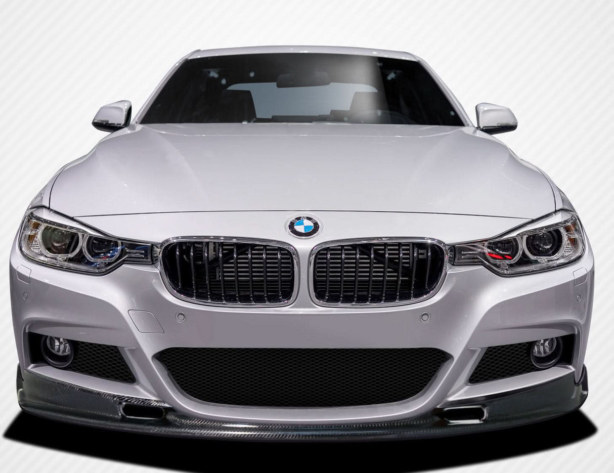 2012-2018 BMW F30 Eros Version 1 Style Front Lip Spoiler - Carbon Fiber