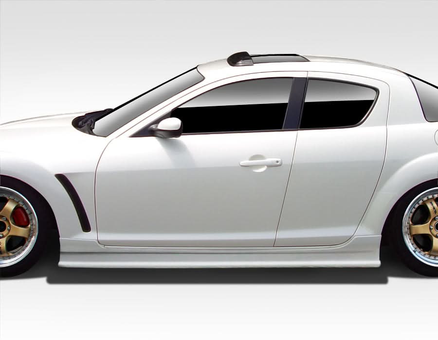 2004-2011 Mazda RX-8 Type F Style Side Skirt Rocker Panels - FRP