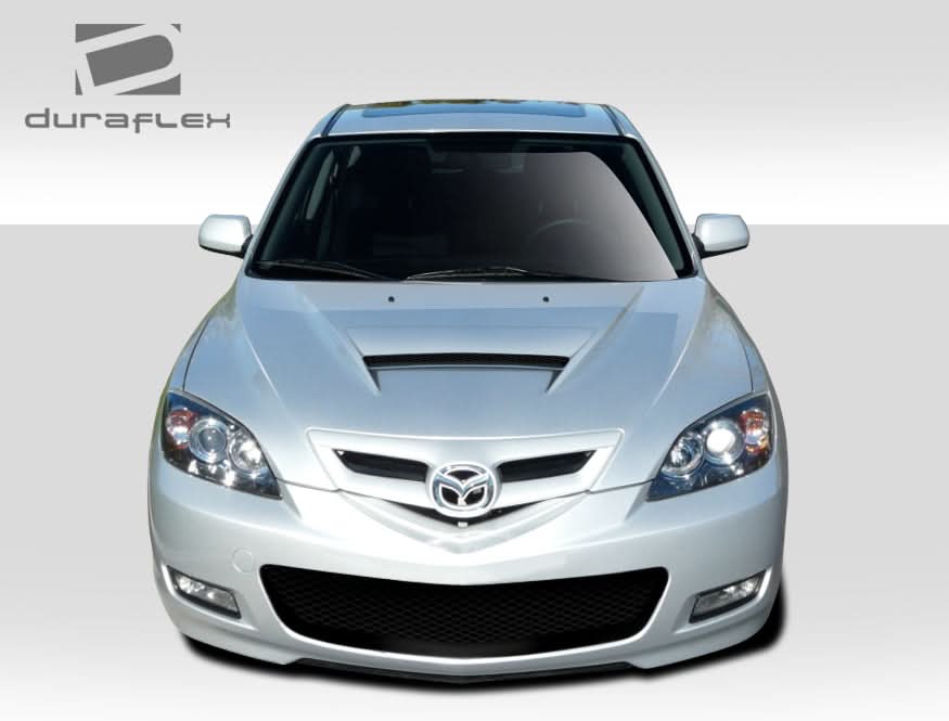 2004-2009 Mazda 3 M-Speed Style Hood - 1 Piece - FRP