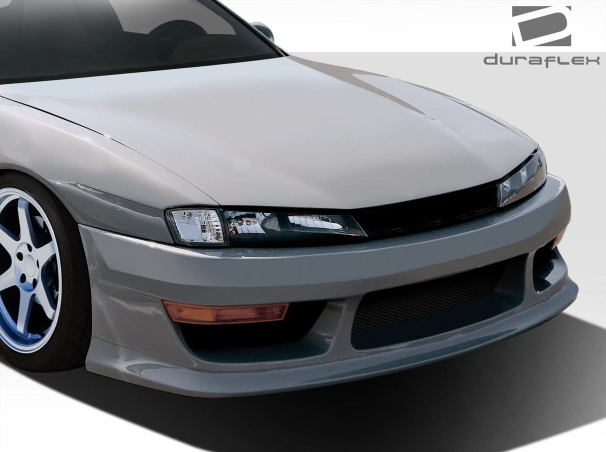 1997-1998 Nissan 240SX V-Speed Style Wide Body Front Bumper - FRP