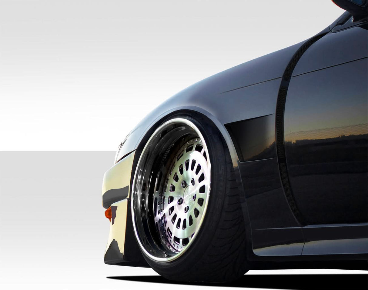 1997-1998 Nissan 240SX V-Speed Style Wide Body Front Fenders - FRP