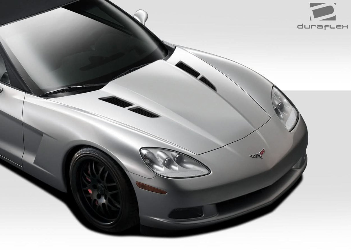 2005-2013 Chevrolet Corvette C6 GT Concept Style Hood - FRP