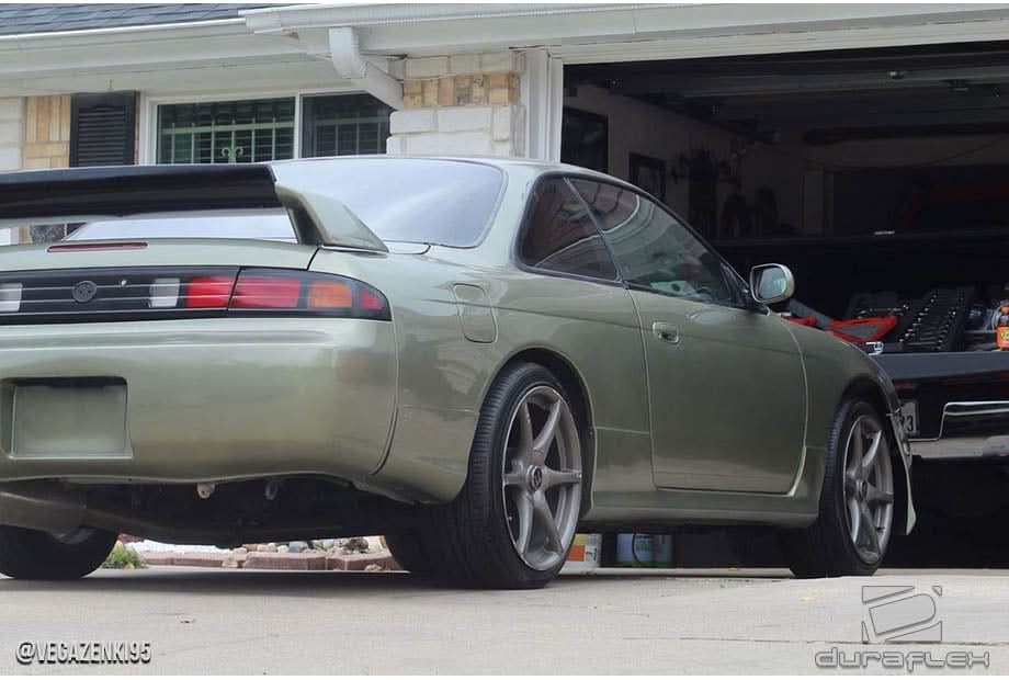 1995-1998 Nissan 240SX S14 N Sport Style Rear Add On Extensions - FRP