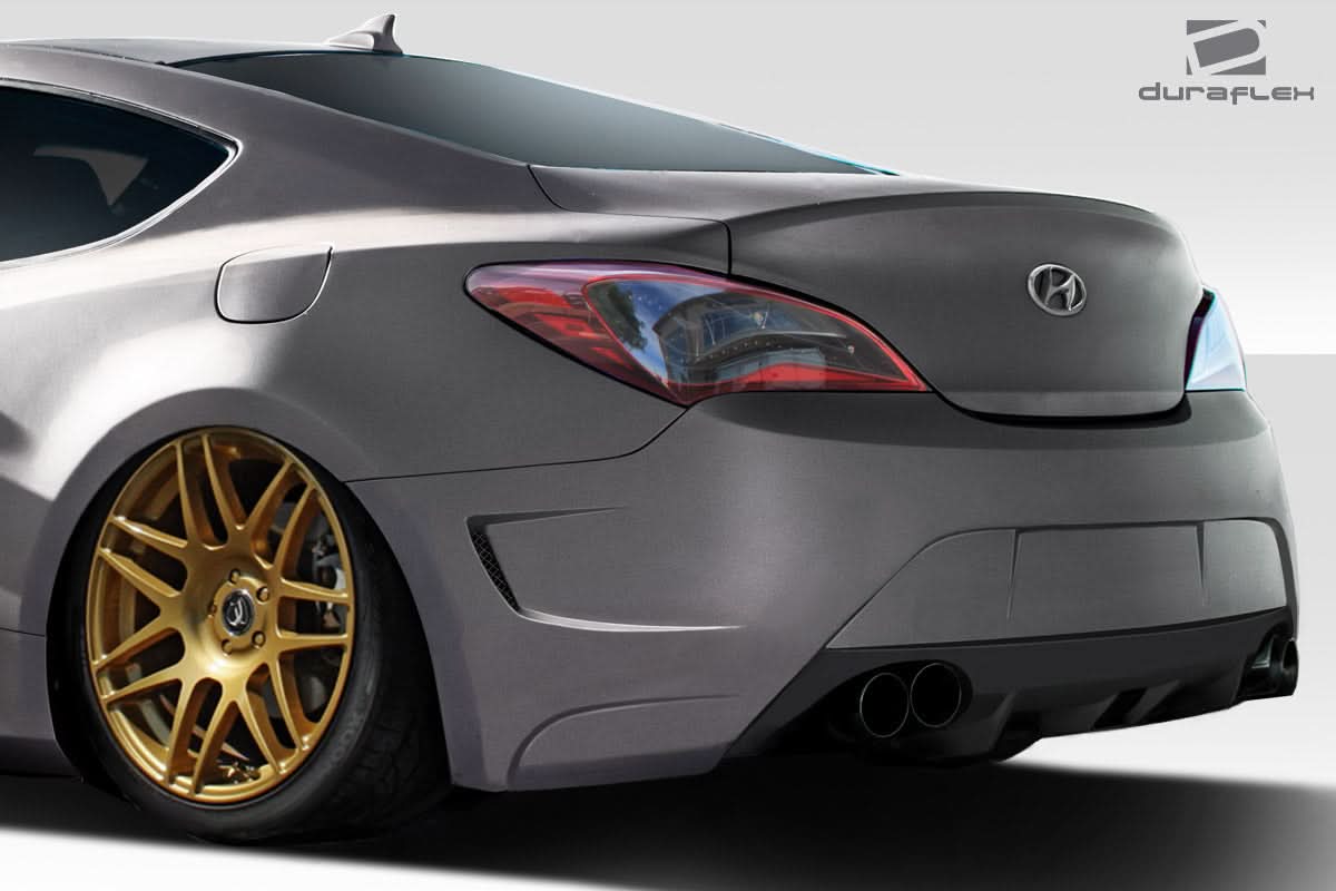 2010-2016 Hyundai Genesis Coupe AM-S GT Style Rear Bumper Cover - FRP