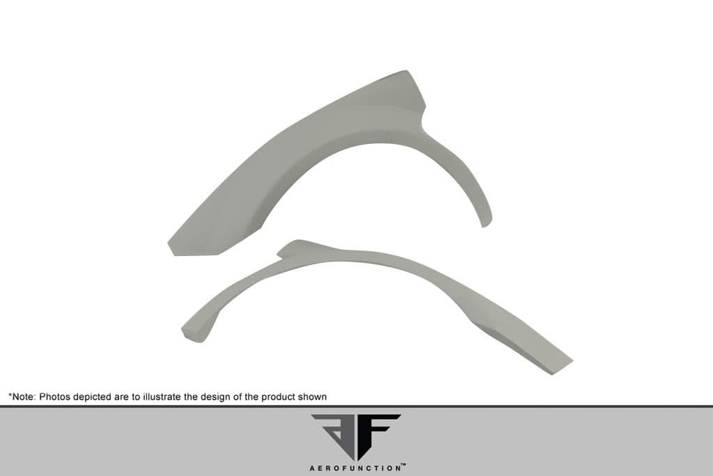 2004-2008 Lamborghini Gallardo AF-1 Style Wide Body Front Fender Flares - FRP