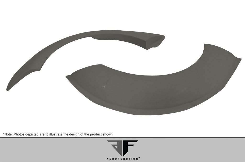 2004-2008 Lamborghini Gallardo AF-1 Style Wide Body Rear Fender Flares - FRP