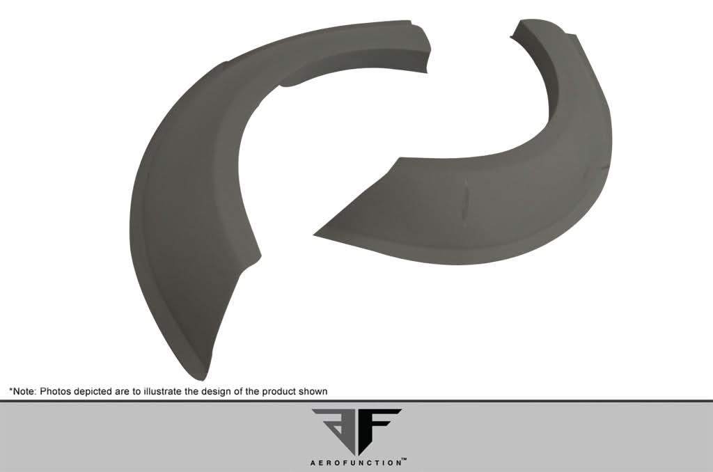 2004-2008 Lamborghini Gallardo AF-1 Style Wide Body Rear Fender Flares - FRP