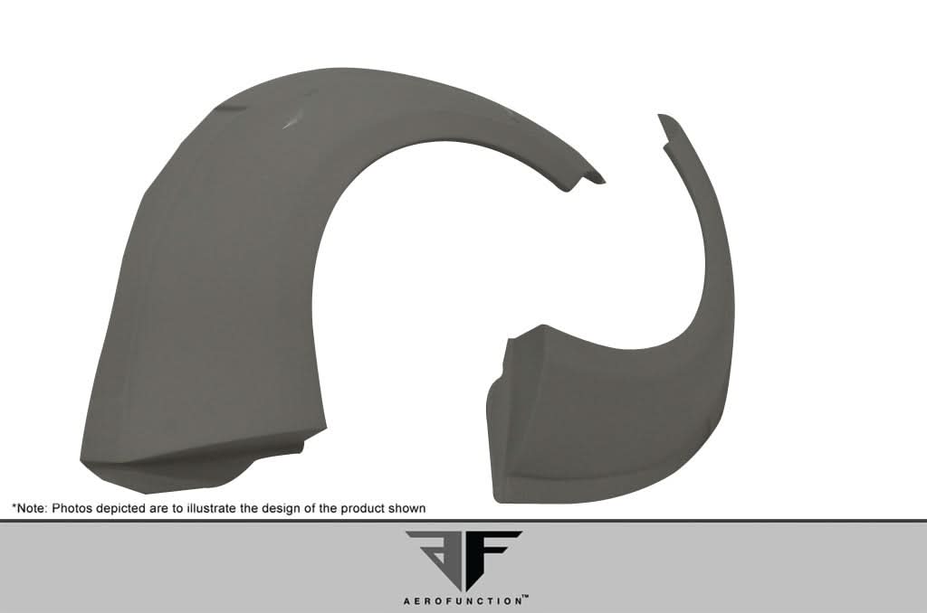 2004-2008 Lamborghini Gallardo AF-1 Style Wide Body Rear Fender Flares - FRP