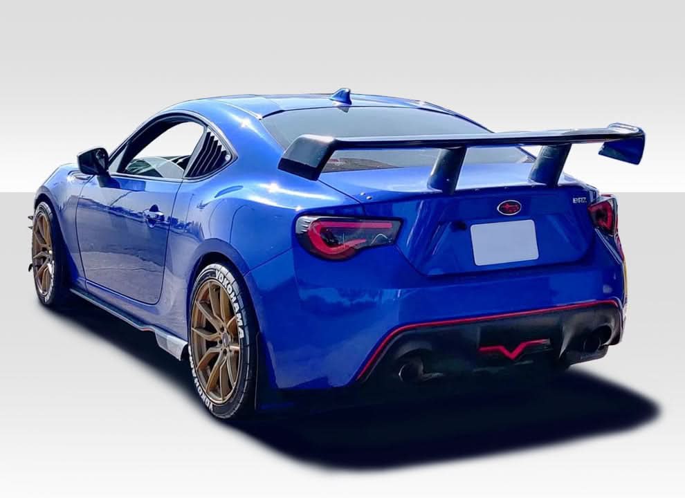 2013-2020 Toyota 86 Zeus Style Wing Trunk Lid Spoiler - 3 Piece - FRP