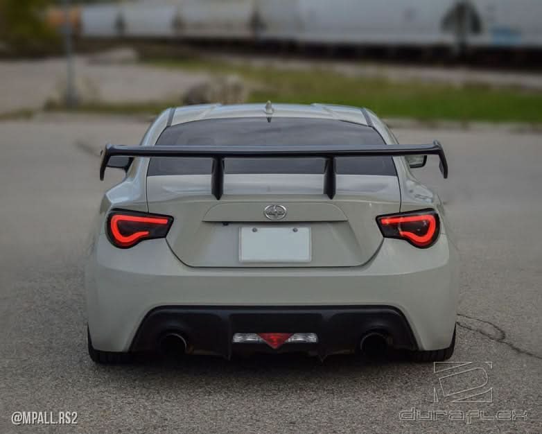 2013-2020 Toyota 86 Zeus Style Wing Trunk Lid Spoiler - 3 Piece - FRP