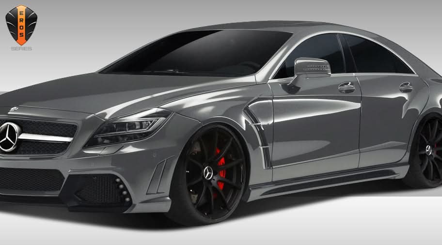 2012-2015 Mercedes CLS Class Eros Version 1 Style Fenders - FRP