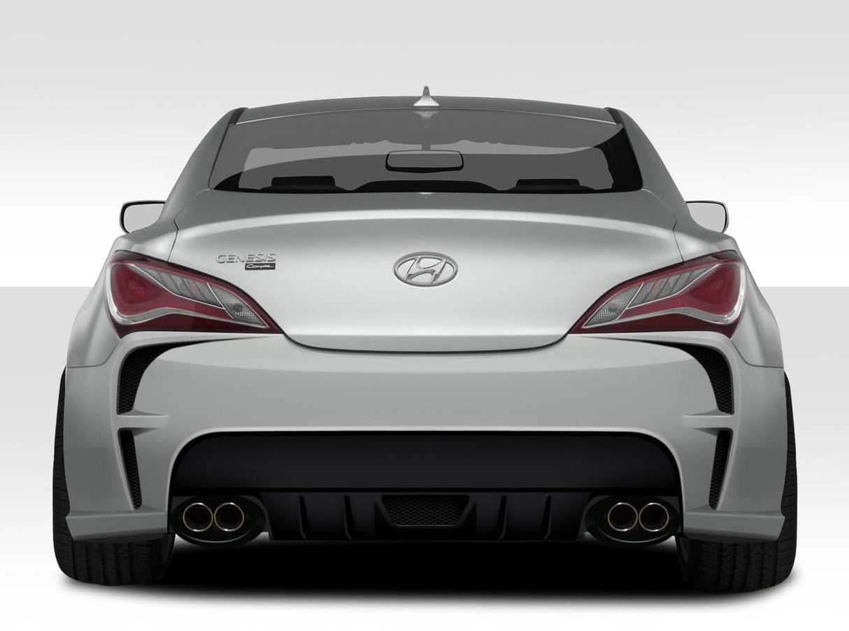 2010-2016 Hyundai Genesis Coupe VG-R Style Rear Bumper Cover - FRP