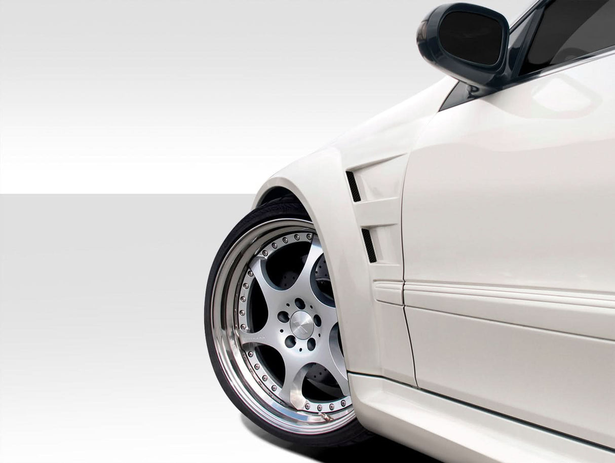 2003-2009 Mercedes CLK W209 Black Series Look Wide Body Front Fenders - FRP