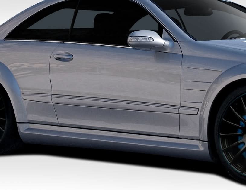 2003-2009 Mercedes CLK W209 Black Series Look Side Skirts - FRP
