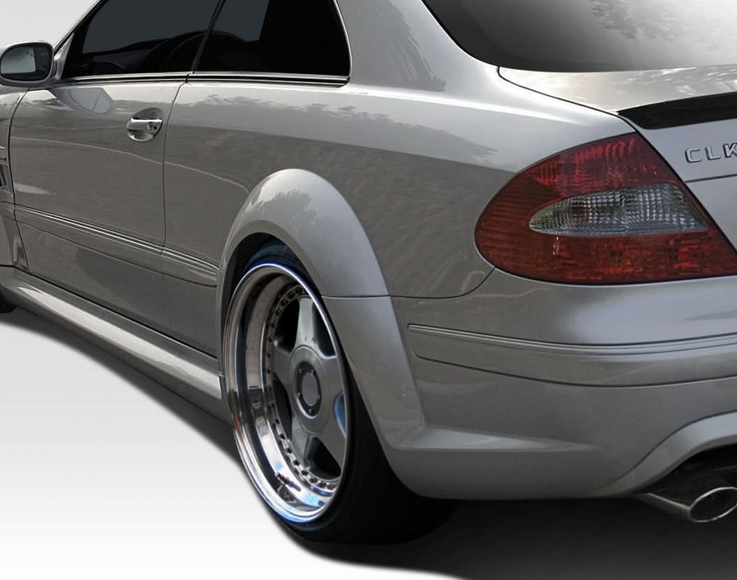 2003-2009 Mercedes CLK W209 Black Series Look Wide Body Rear Fender Flares - FRP