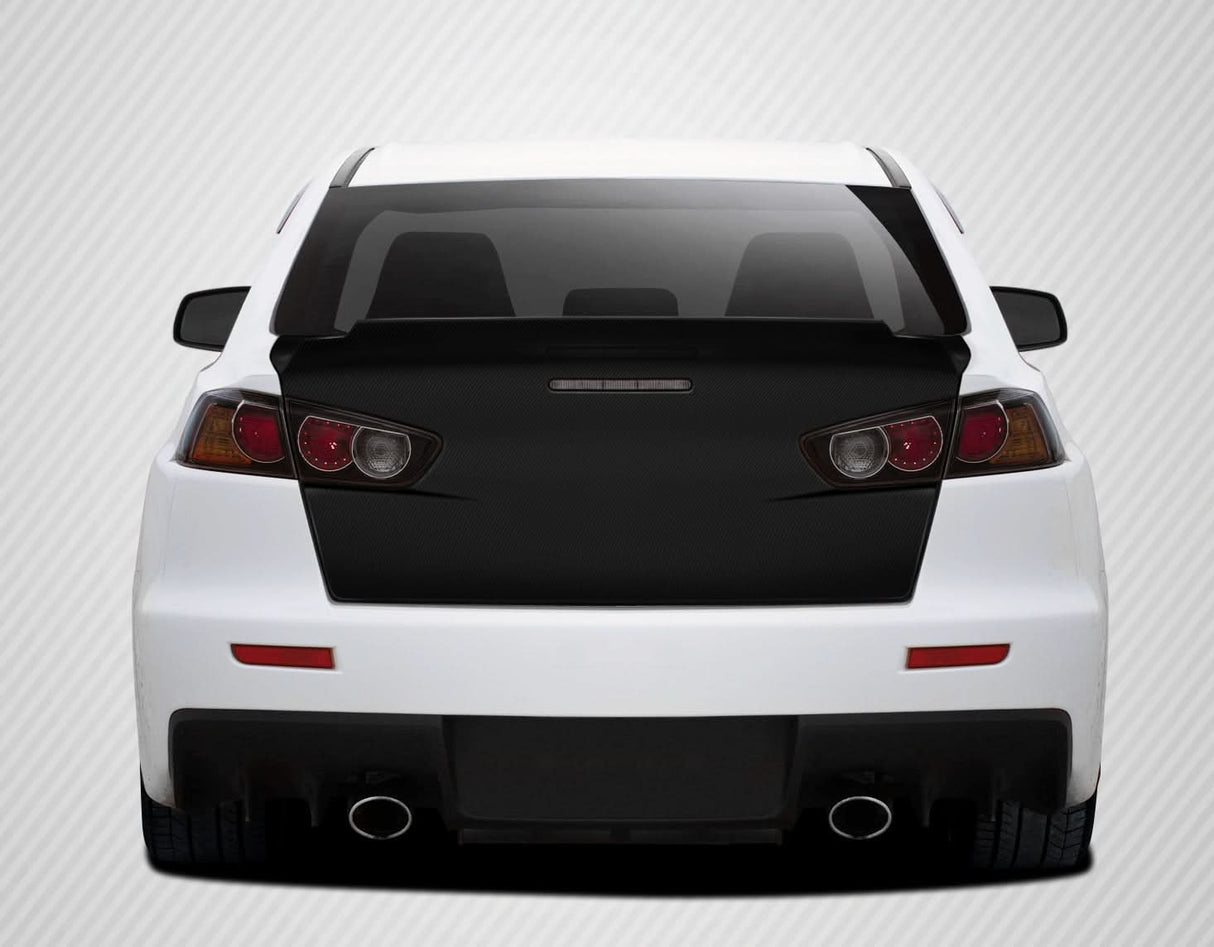 2008-2017 Mitsubishi Lancer GT Concept Style Trunk - Carbon Fiber