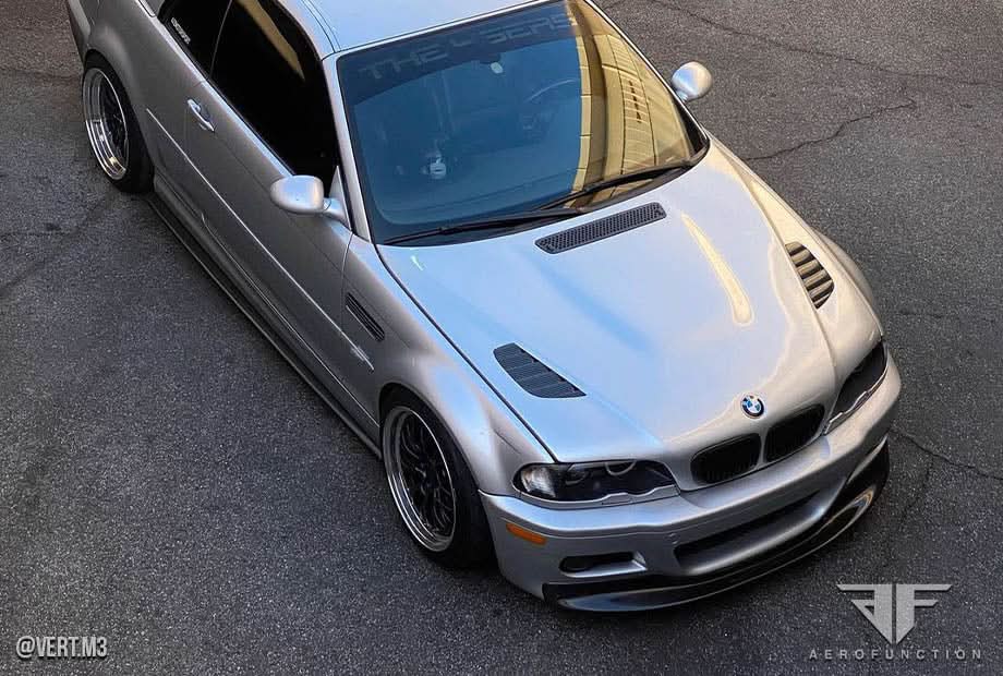 2001-2006 BMW M3 E46 AF-2 Style Hood - FRP