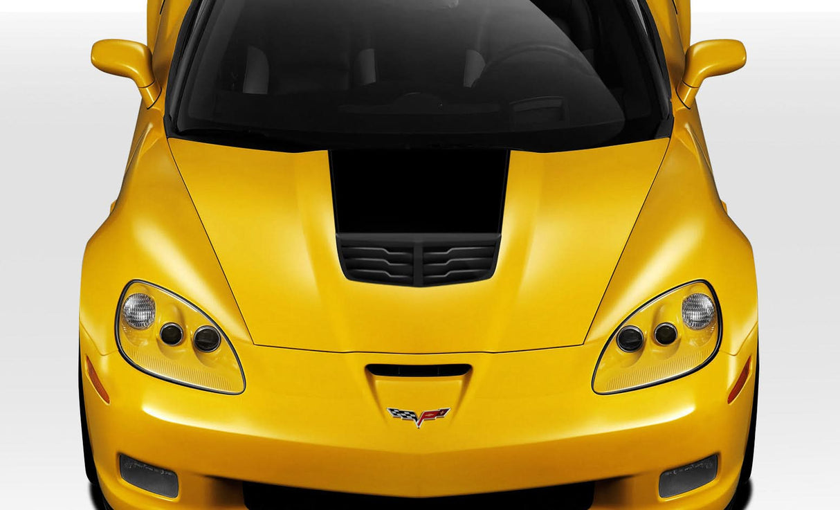 2005-2013 Chevrolet Corvette C6 Stingray Z Style Hood - 1 Piece - FRP