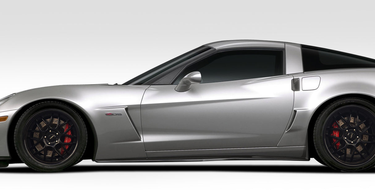 2005-2013 Chevrolet Corvette C6 Stingray Z Style Side Skirts - FRP