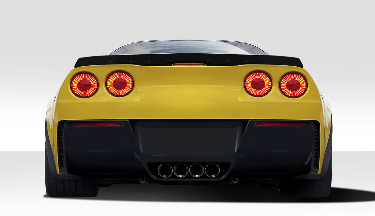 2005-2013 Chevrolet Corvette C6 Stingray Z Style Rear Wing Spoiler - 2 Piece - FRP