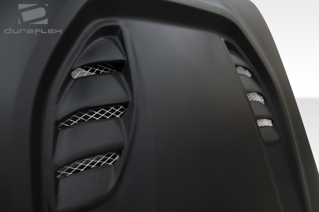 2007-2018 Jeep Wrangler Power Dome Style Hood - 1 Piece - FRP