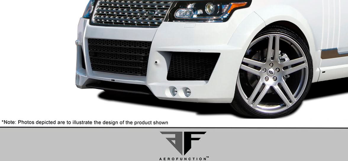 2013-2021 Land Rover Range Rover AF-1 Style Wide Body Front Diffuser - FRP
