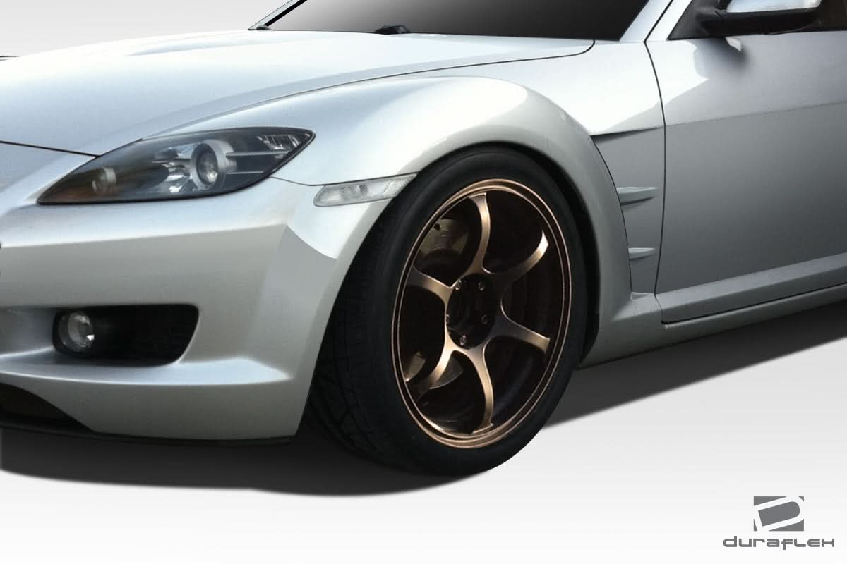 2004-2008 Mazda RX-8 M-Speed Style Front Fenders - 2 Piece - FRP