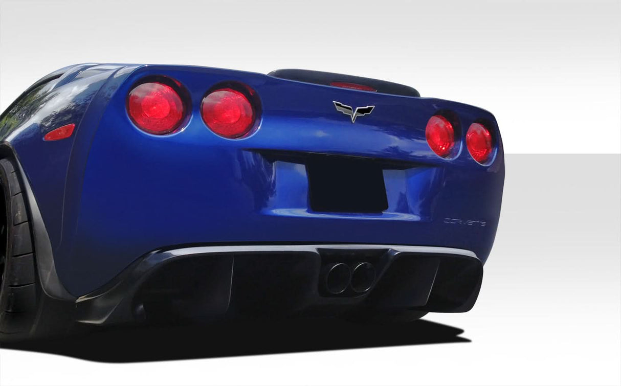 2005-2013 Chevrolet Corvette C6 GT Racing Style Rear Diffuser - FRP