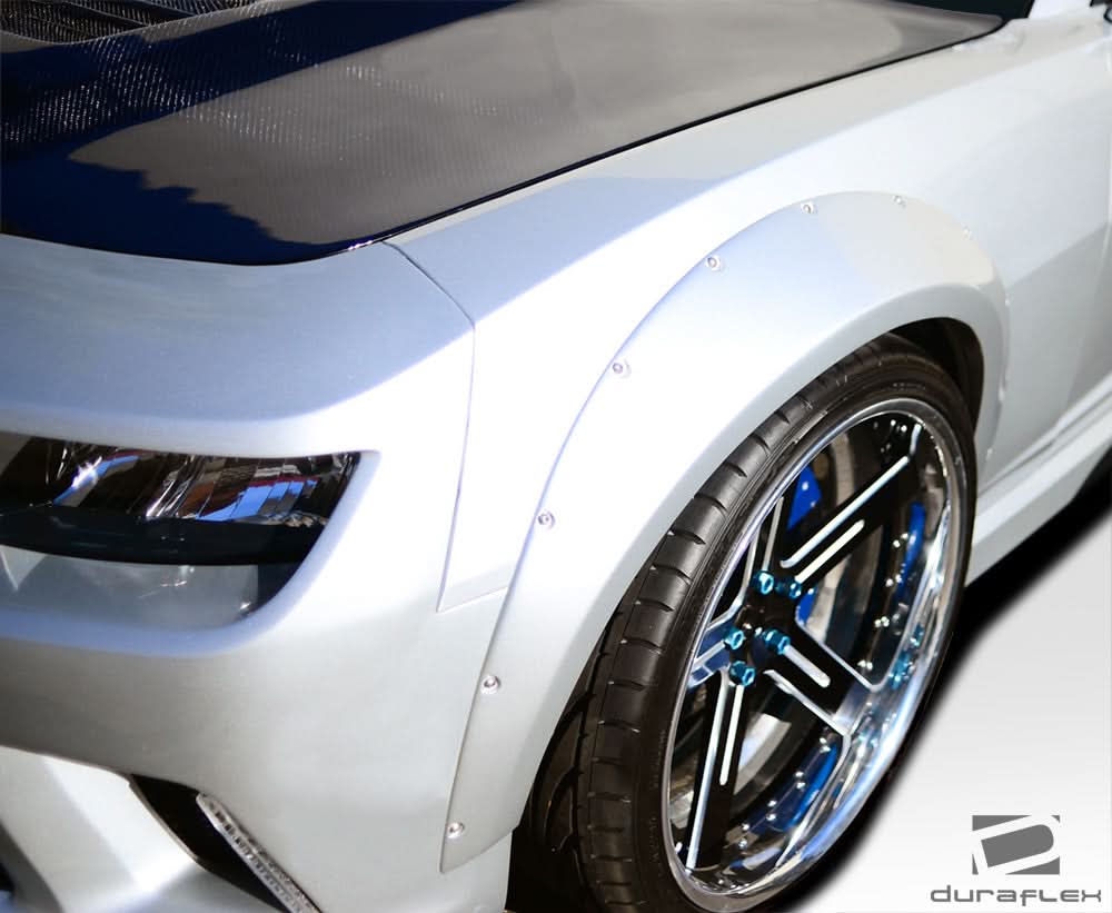2010-2015 Chevrolet Camaro GT Concept Style Front Fender Flares - FRP
