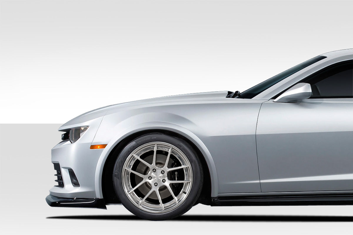 2010-2015 Chevrolet Camaro Z28 Look Front Fender Flares - 2 Piece - FRP