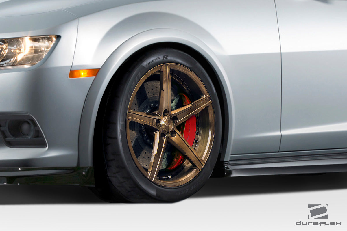 2010-2015 Chevrolet Camaro Z28 Look Front Fender Flares - 2 Piece - FRP