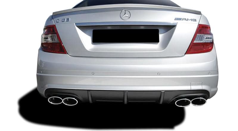 2008-2014 Mercedes C Class C63 V1 Look Rear Bumper Cover with PDC
